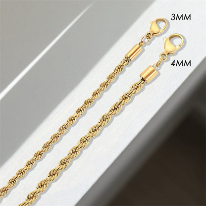 Collar de cadena trenzada Olivia