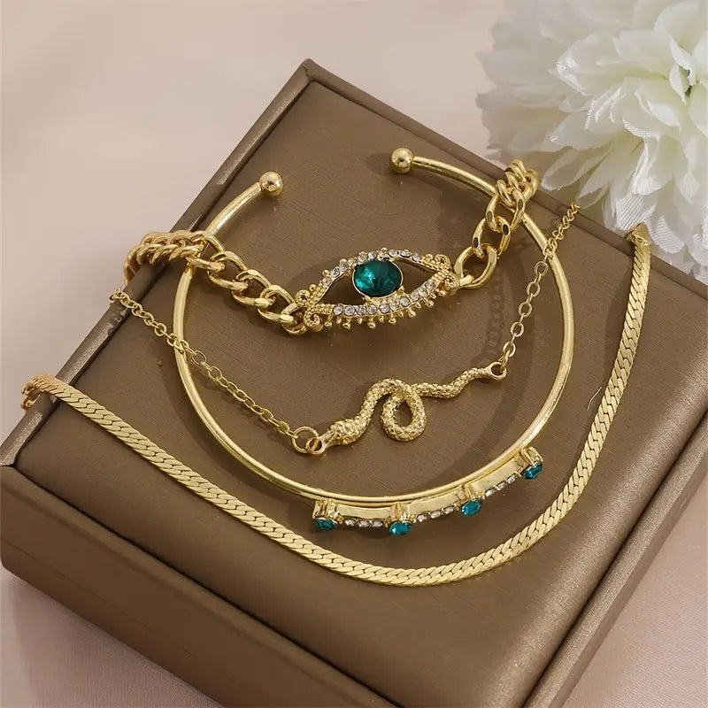 Set de pulseras Serpina Veyra | Oro