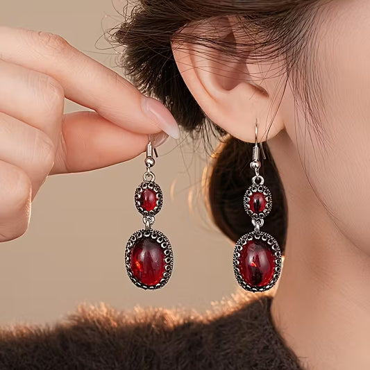 Pendientes ovalados vintage