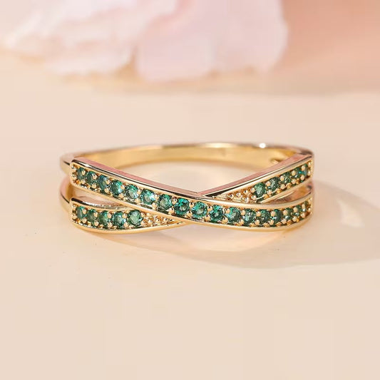 Anillo Emerald Flow | Oro