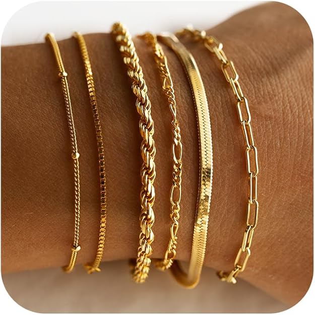 Set de pulseras Isabella Vernetta | Oro blanco