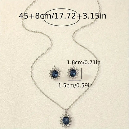 Set de joyas Katya Azuryn | Oro blanco