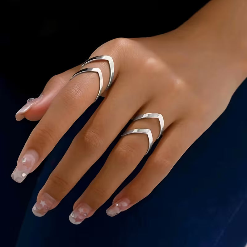 Set de 2 Anillos Elegantes Minimalistas