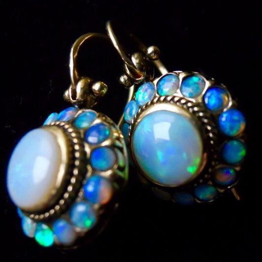 Aretes de Ópalo Vintage