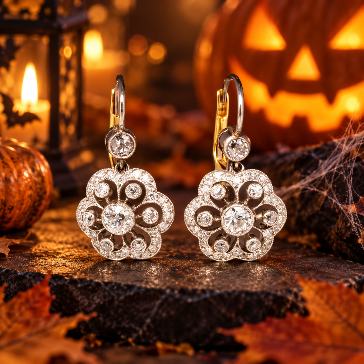 Pendientes Vintage - Mandala de Cristal