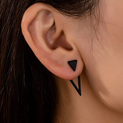 Pendientes Elegantes Minimalistas en Forma de Triángulo