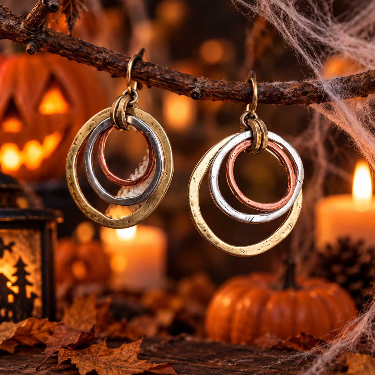 Pendientes Vintage - Oro y Plata