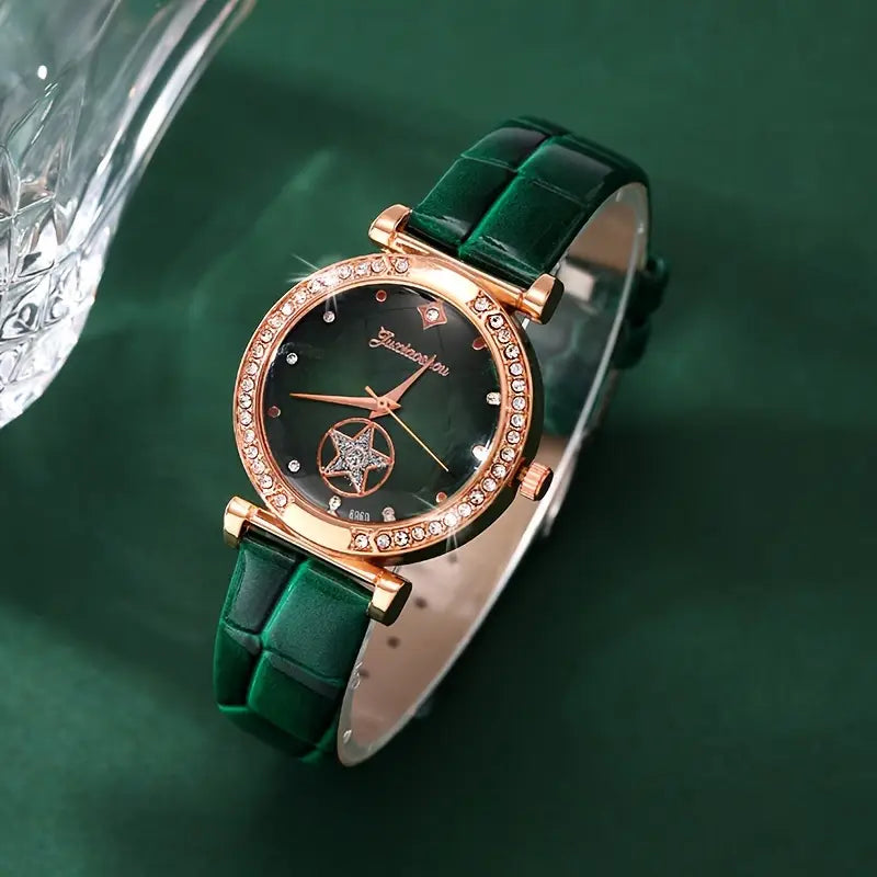Set de joyas Verdantra Timecourt | Oro