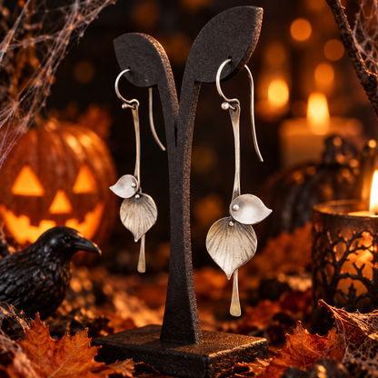 Pendientes Vintage - Hojas en Plata