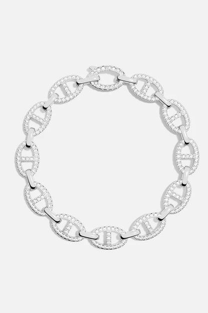 Pulsera Isla Marina | Oro blanco