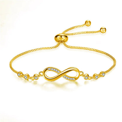 Pulsera Infinito Ajustable en Plata