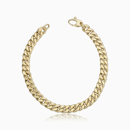 Pulsera Estate Cuban | Oro blanco