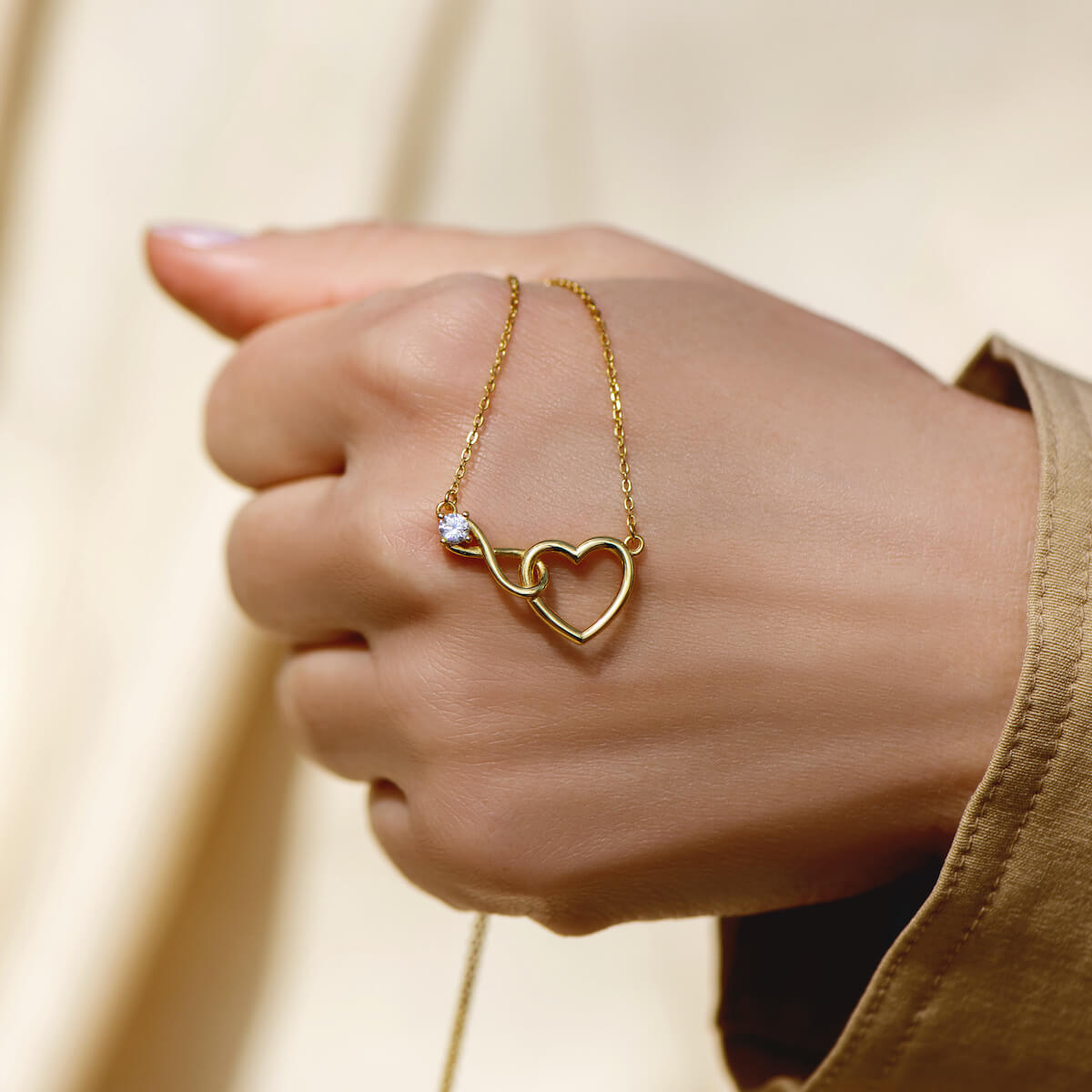 Collar Corazón Infinito