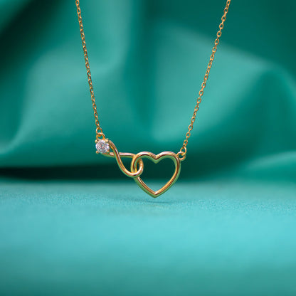 Collar Corazón Infinito