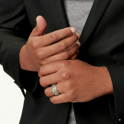 Anillo Vintage Natura en Plata