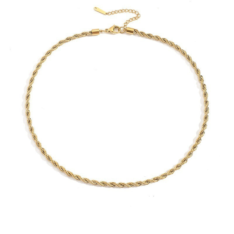 Collar de cadena trenzada Olivia