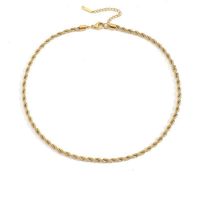 Collar de cadena trenzada Olivia