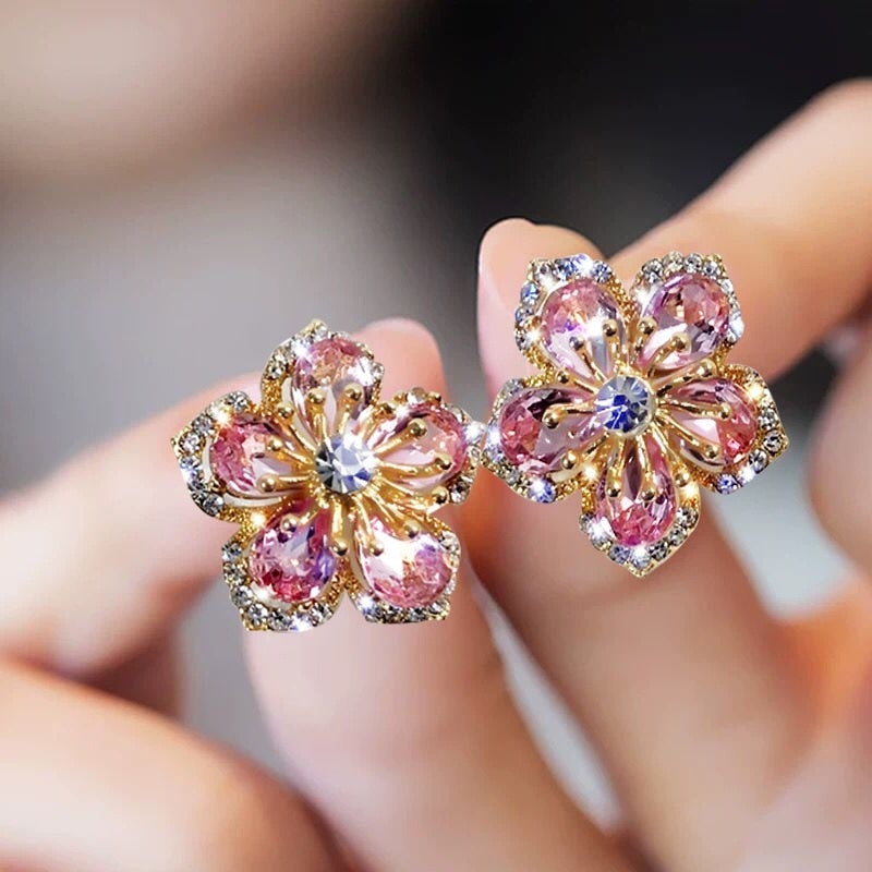 Pendientes de Zirconia Multicolor en Plata de Ley