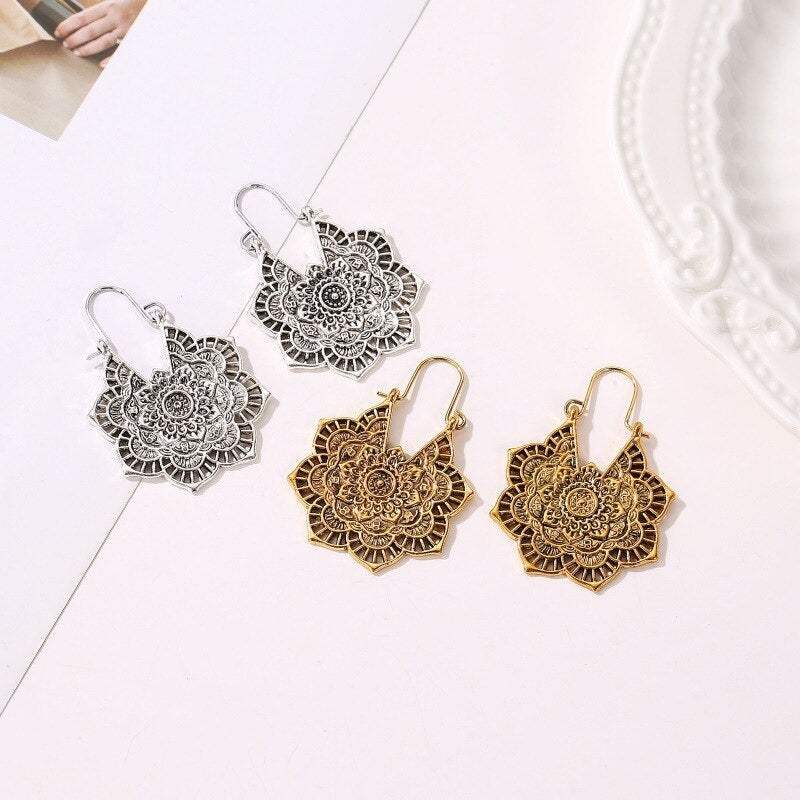 Pendientes Lotus Mandala