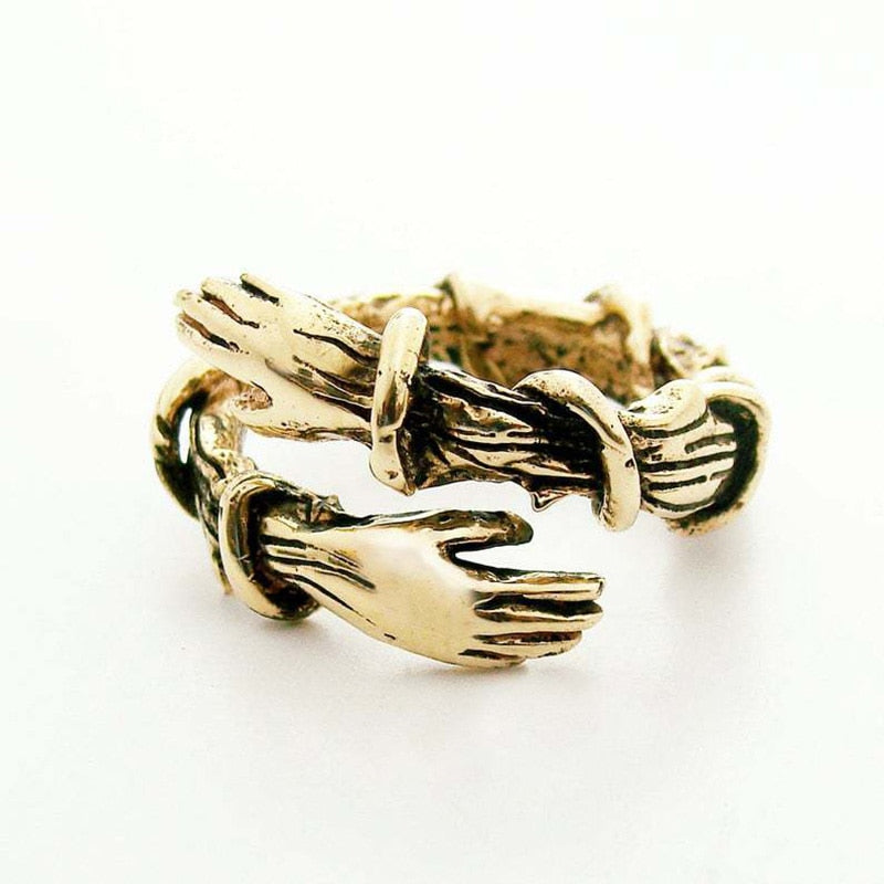 Anillo de plata 925 "Abrazo"