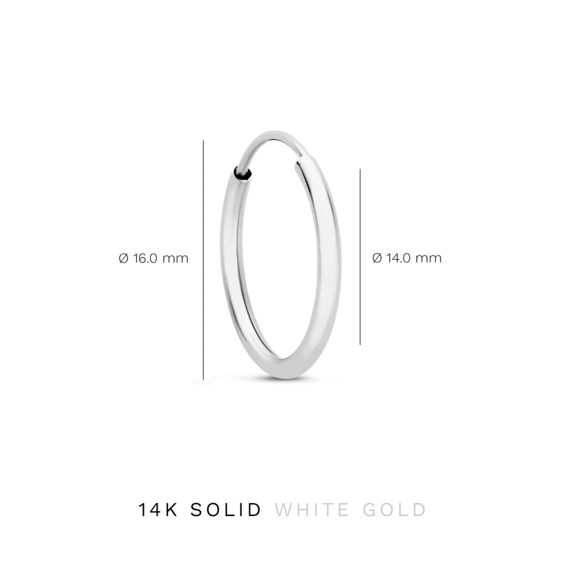 Pendientes Noemie Sorel | Oro blanco