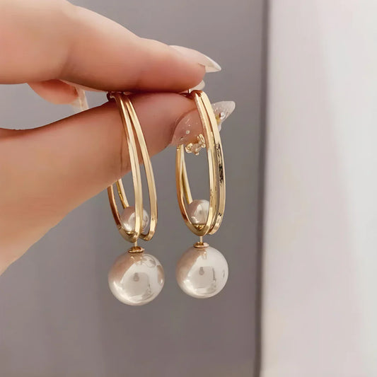 Aretes de Perla Encantadores Vintage