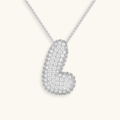 Collar de inicial con burbujas Hailey