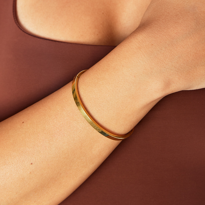 Brazalete de oro Lily