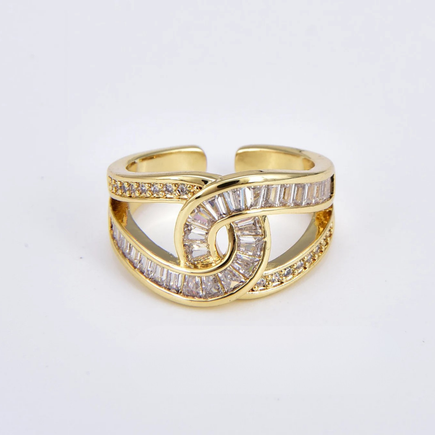 Marina - Anillo elegante ajustable con nudo