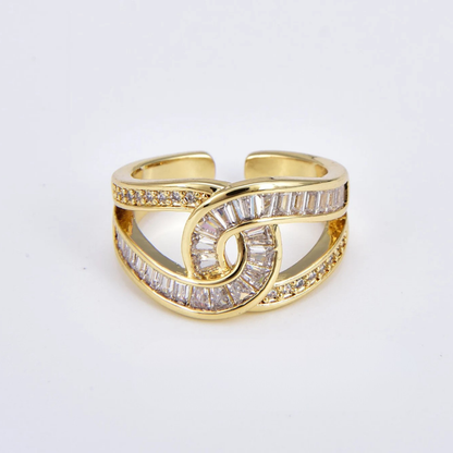 Marina - Anillo elegante ajustable con nudo