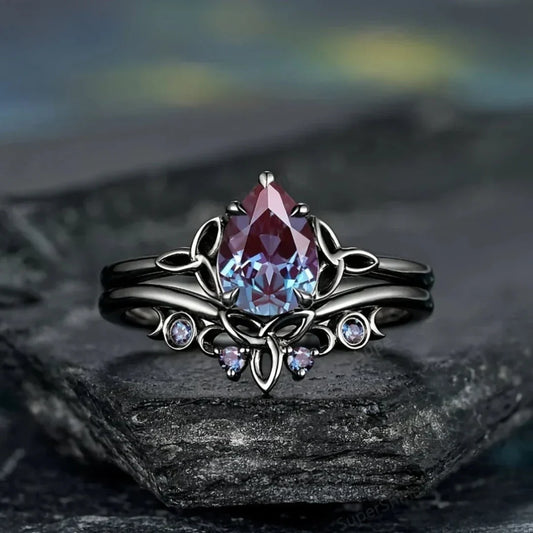 Anillo de Capas de Amatista