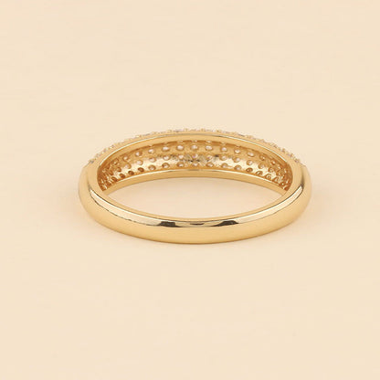 Anillo dorado de Domo de Cristal