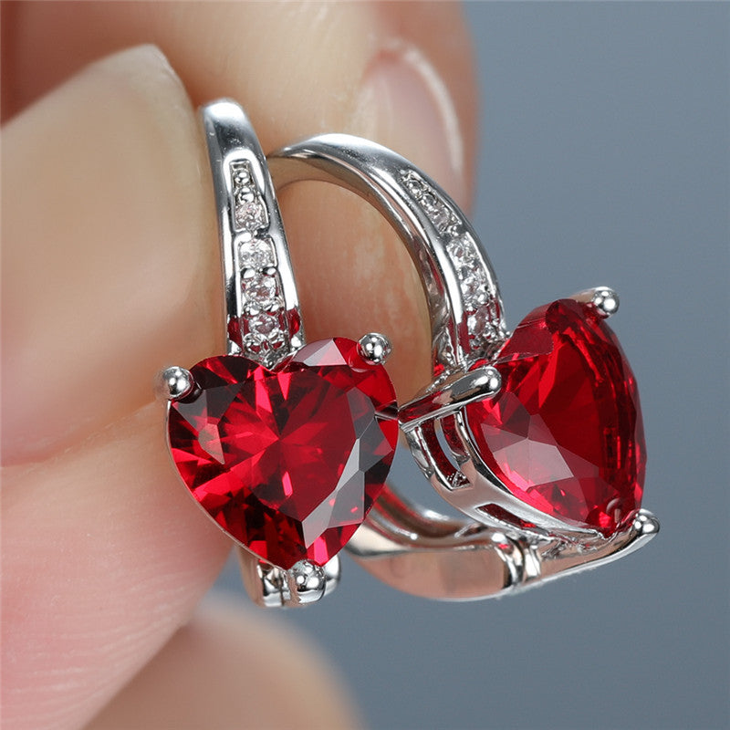 Pendientes Lunara Emberelle | Oro blanco