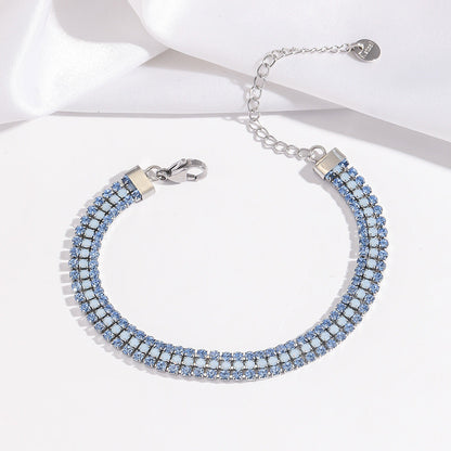 Pulsera Signature Shine | Oro blanco