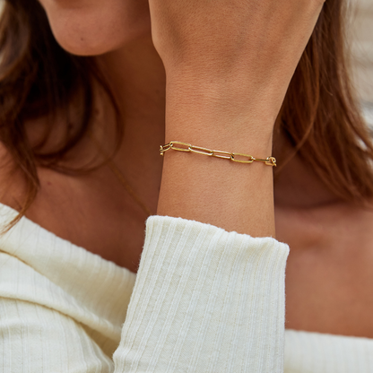 Brazalete de oro de clip