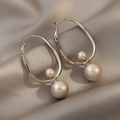 Aretes de Perla Encantadores Vintage