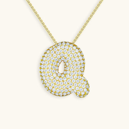 Collar de inicial con burbujas Hailey
