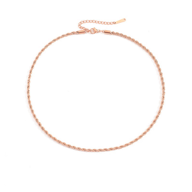 Collar de cadena trenzada Olivia