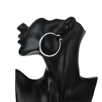 Pendientes de aro de plata esterlina