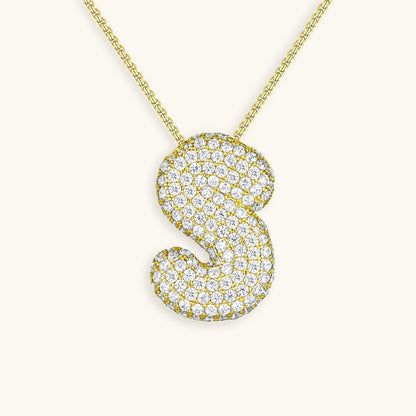 Collar de inicial con burbujas Hailey