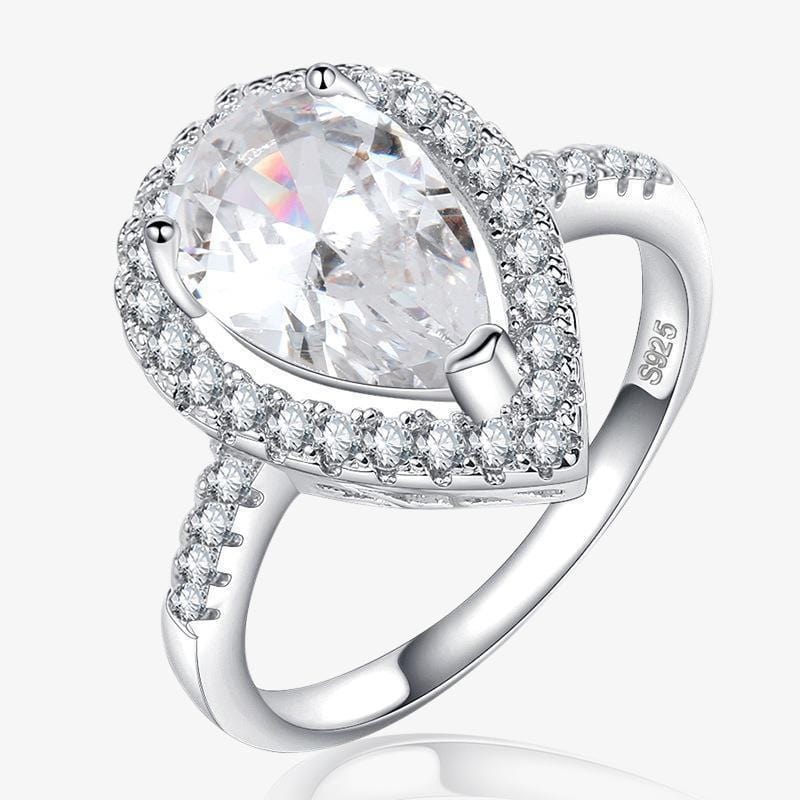 Anillo en forma de pera Talia