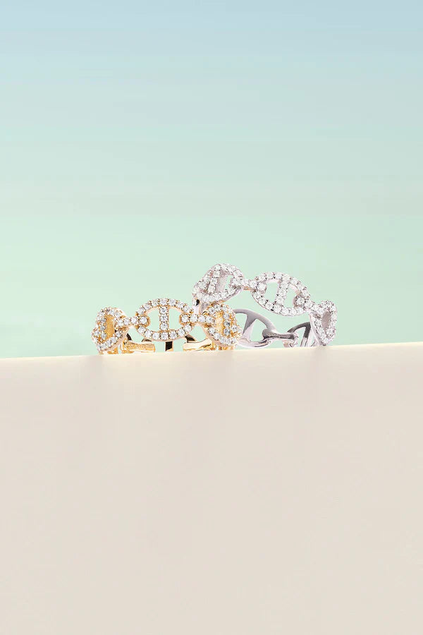 Anillo Isla Marina | Oro blanco