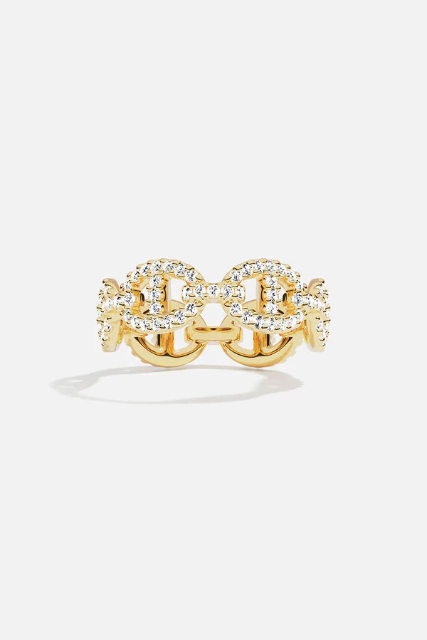 Anillo Isla Marina | Oro blanco