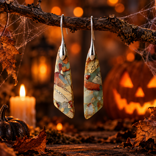 Pendientes Vintage - Piedra Natural