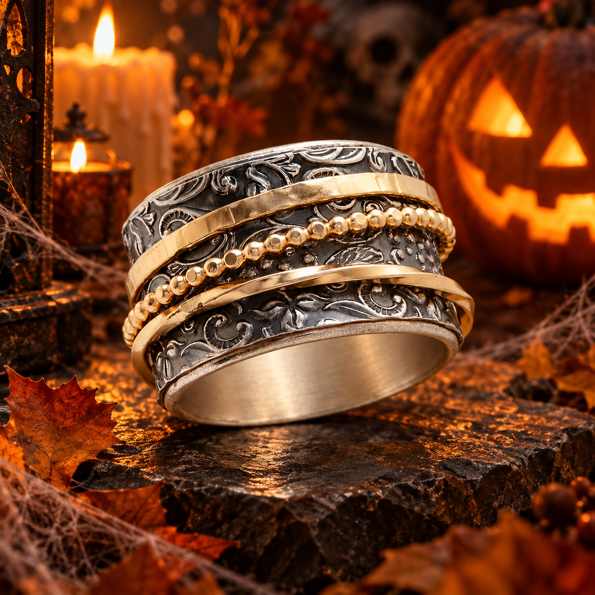 Anillo Vintage - Oro y Plata Antiguo