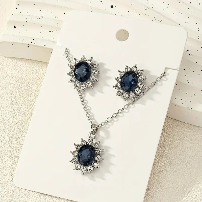 Set de joyas Katya Azuryn | Oro blanco
