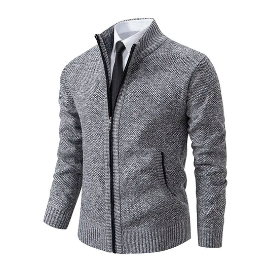 Michel - Chaqueta clásica con cremallera para hombre