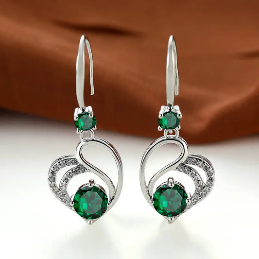 Pendientes Seraphina Duval | Oro blanco