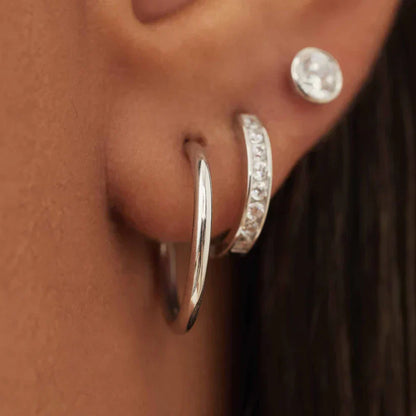 Pendientes Noemie Sorel | Oro blanco