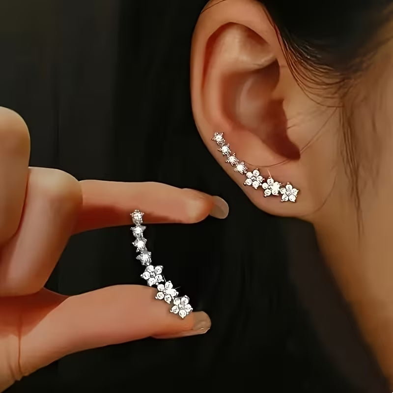 Pendientes Florales de Lentejuelas
